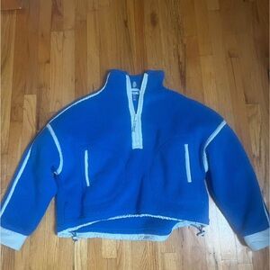 FP Movement by Free People Blue Zip Up Jacket